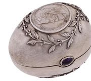 Антикварная русская серебряная монета, 50 копеек, 1912 год