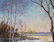 Осенняя радость масло, холст