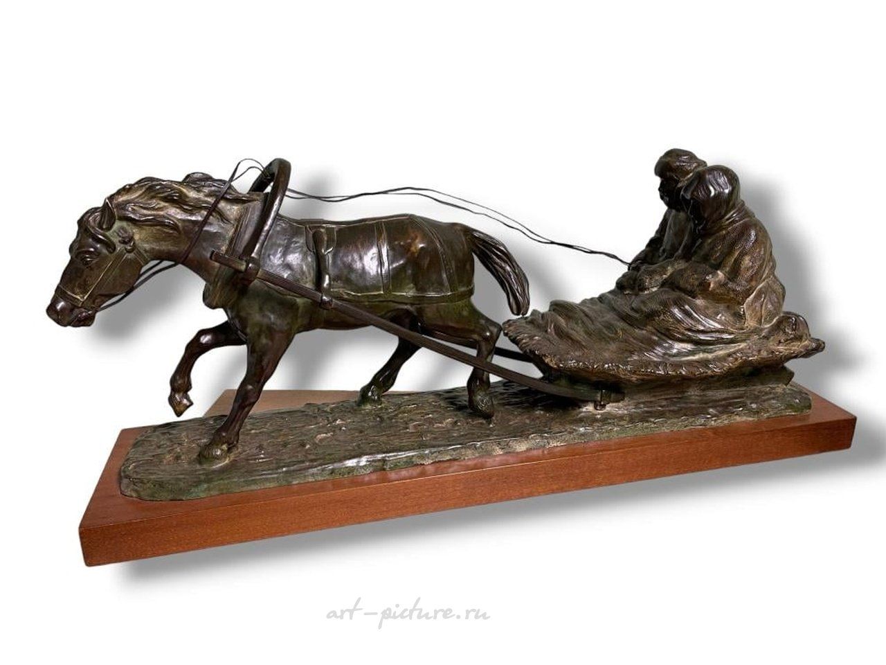 Russian silver , "HORSE" BRONZE SCULPTURE