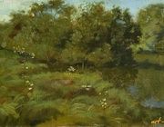 Речка Тяжинка. масло, холст