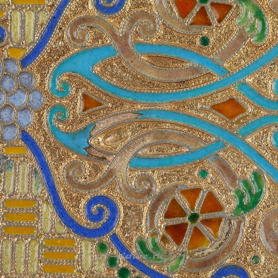 Russian silver , Russian Silver Enamel Cigarette Case