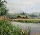 Статуэтка Река Дарья масло,холст