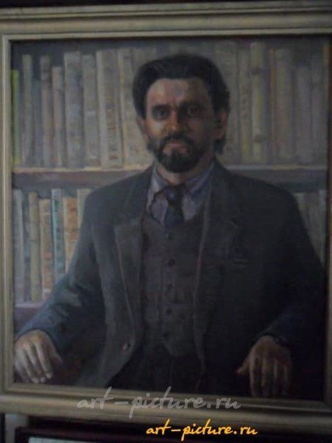 Портрет аспиранта-философа С.М.Гранкина холст, масло