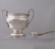 Русский серебряный пояс с эмалью по клеточкам, около 1900 года.