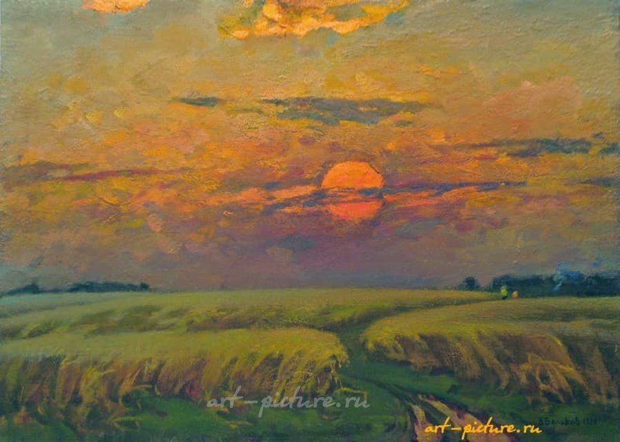 "Хлебное поле" масло, холст