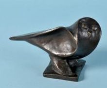 Бронзовая статуэтка  Сова. Christian Peschke / Кристиан Пешке (1946 - 2017) Германия