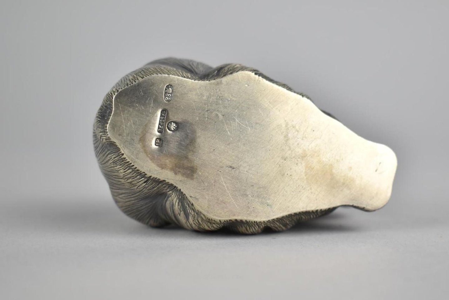 Russian silver , A Reproduction Russian Silver Study of a Rabbit, 7cm high and...