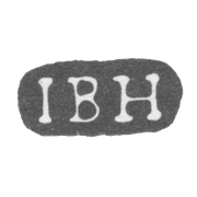 Клеймо мастера Херц Иоганн Бернхард - Ленинград - инициалы "IBH"
