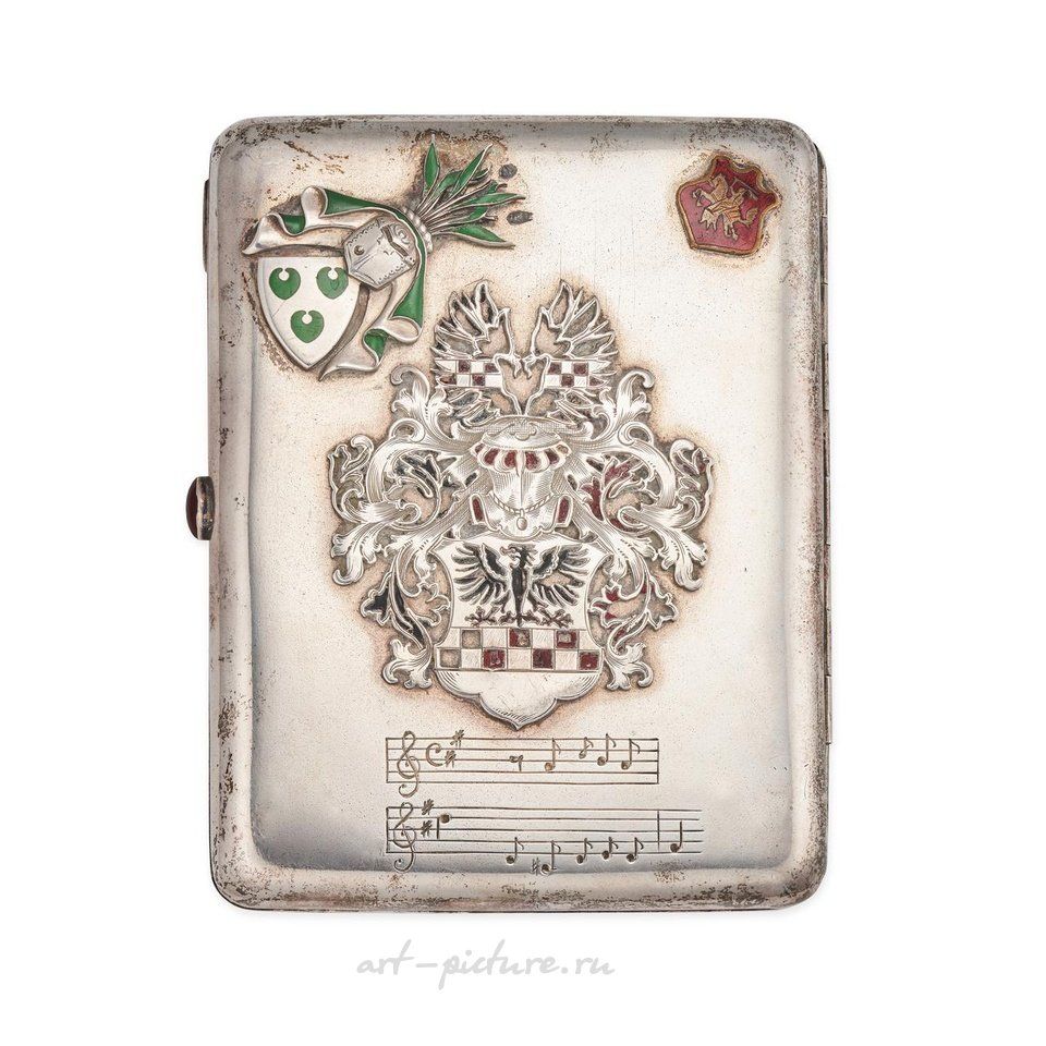 Russian silver , NO RESERVE - A FINE ANTIQUE IMPERIAL RUSSIAN SILVER ENAMEL C...