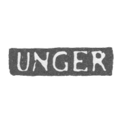 Клеймо мастера Унгер Герман Готлиб - Ленинград - инициалы "UNGER"