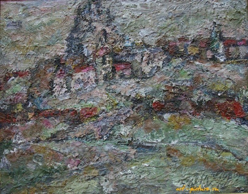 Смоленск, ул. Благовещенская. Картон, масло. 40 х 50 см