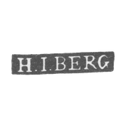 Клеймо мастера Берг Генрих Иоганн - Ленинград - инициалы "H.I.BERG" - 1795-1823 гг.