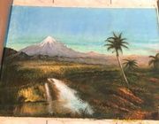 Реплика картины "Visrta del cotopaxi" Frederic Edwin Church холст/масло 