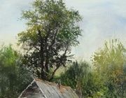 Банька на Дарье масло,холст