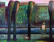 Прогулка по набережной Холст .масло 