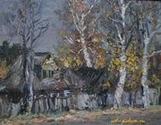 Осень. Картон, масло. 22 х 29 см
