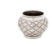 Серебряная сольница в стиле Николая II конца XIX века, русская, 84 проба.