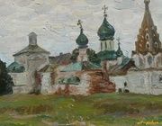 Храм. Картон, масло. 28 х 21 см.