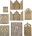 Seven Bronze Icons and Three Triptychs with St. Nicholas of ...