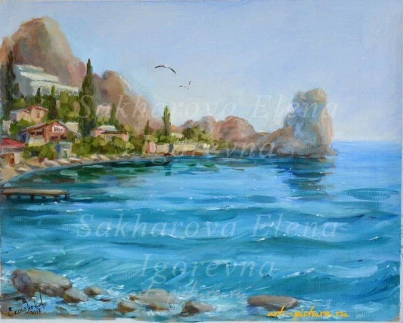 Две чайки холст, масло