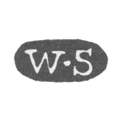 Клеймо мастера Зенгбуш Фридрих Вильгельм - Ленинград - инициалы "W-S"