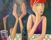 One glass of wine