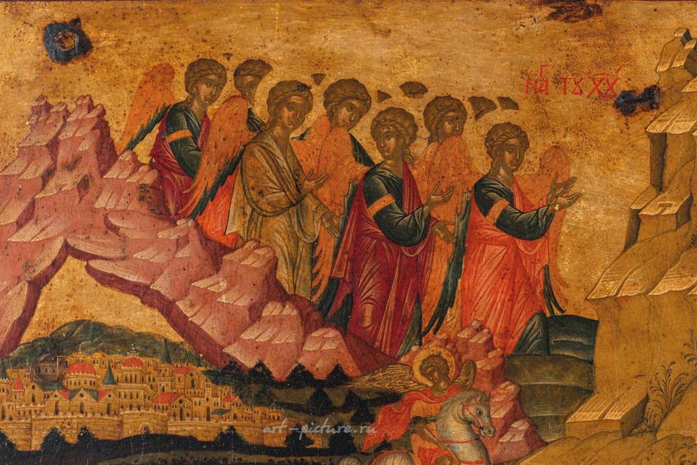 Russian silver , VENETO-CRETESE ICON DEPICTING THE ADORATION OF THE MAGI AND THE ...