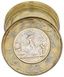 Russian silver snuffbox with medal impressions "I..."