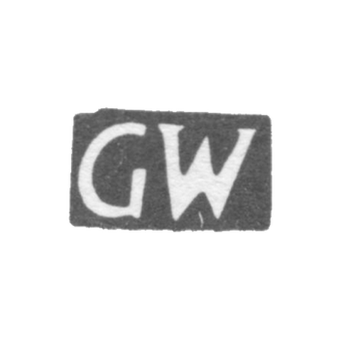 Клеймо мастера Вейс Густав - Таллин - инициалы "GW" - 1791-1818 гг.