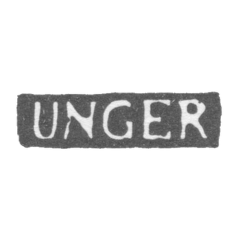 Клеймо мастера Унгер Герман Готлиб - Ленинград - инициалы "UNGER"