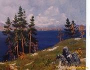Горы Урала.Камни. холст,масло 