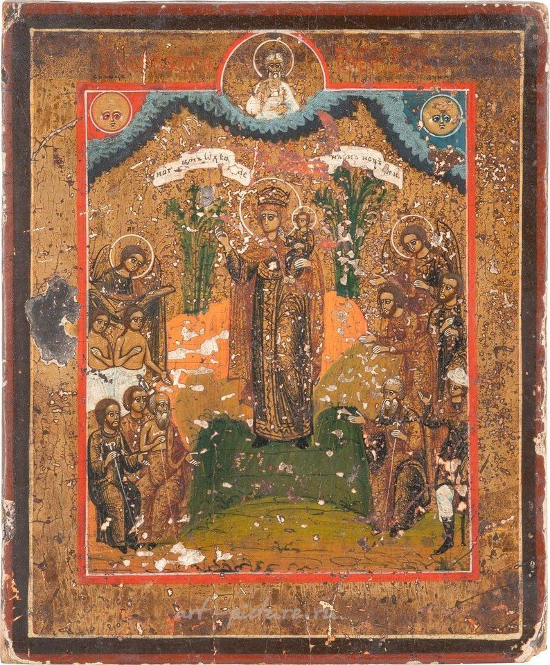 Русское серебро , ТРИ МАЛЕНЬКИХ ИКОНЫ: ХРИСТОС ПАНТОКРАТОР, КАЗАНСКАЯ БОГОМАТЕРЬ И БОГОМАТЕРЬ "РАДОСТЬ ВСЕМ ПЕЧАЛЬНЫМ"