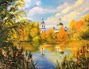 В парке. Масло холст 