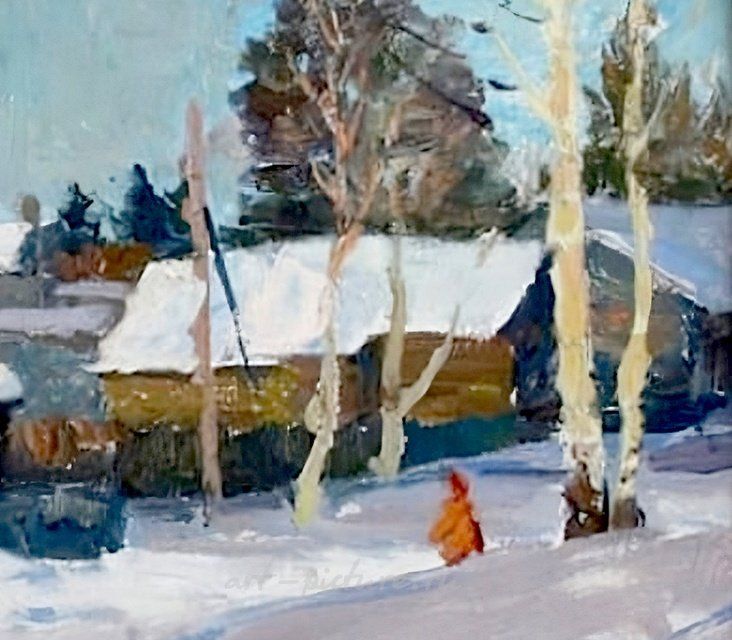 Зима. Холст, масло. 49 х 70 см