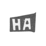 Клеймо мастера Антонов Назар Яковлев - с. Красное - инициалы "НА" - 1898 г.