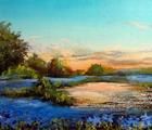 Статуэтка Васильковое поле масло,х…