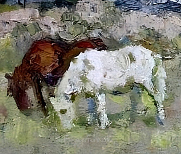 Сарайчики. Холст, масло. 45 х 55 см