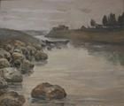 Статуэтка У реки. Холст, масло. 42…