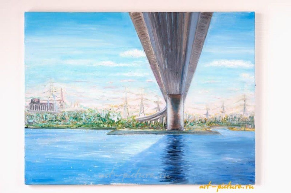 Мост масло, холст