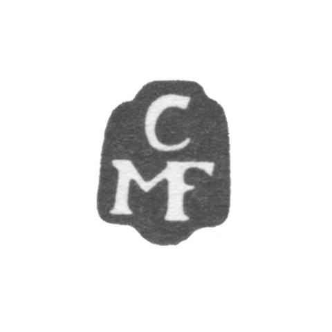 Клеймо мастера Мансфельд Кристофер II - Таллин - инициалы "CMF" - 1715-1740 гг.
