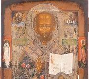 Икона святого Николая Мирликийского. Россия, середина XIX века.