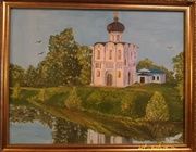 Покрова масло, холст на картоне 