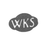 Клеймо мастера Клейнзорг Вильгельм - Таллин - инициалы "WKS" - 1714-1738 гг.