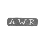 Клеймо мастера Рут Андерс Вильгельм - Ленинград - инициалы "A.WR"