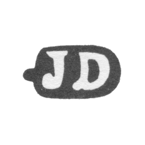 Клеймо неизвестного мастера Ленинграда - инициалы "JD" - 1882 г.