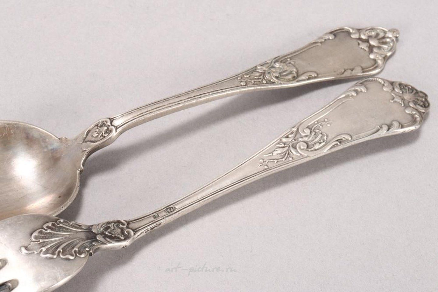 Русское серебро , Ложки с маркировкой, Москва, 84, И.К