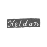 Клеймо мастера Хельдан Андерс - Ленинград - инициалы "Heldan"