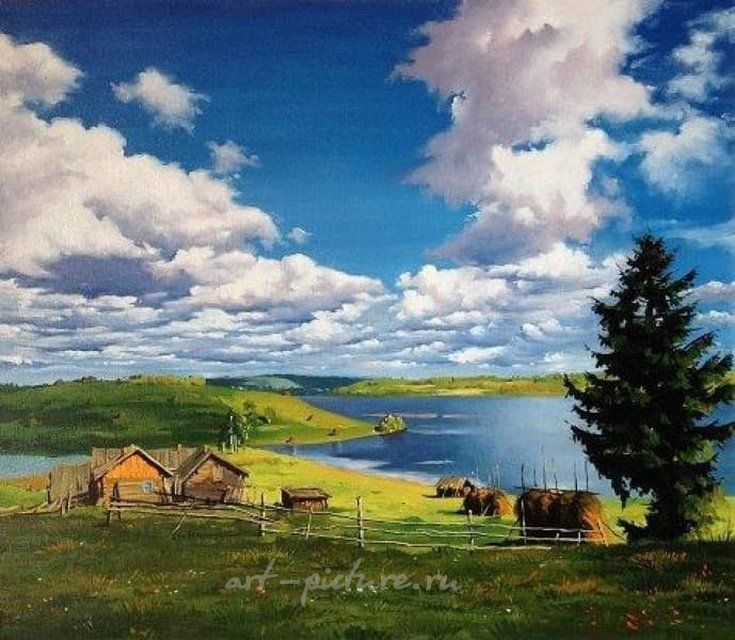 Пейзаж с рекой