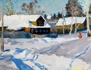 Зима. Холст, масло. 49 х 70 см