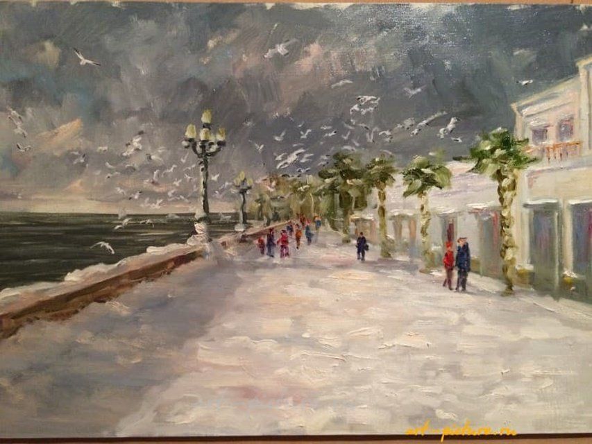 "Ялта. Зима" Масло, холст